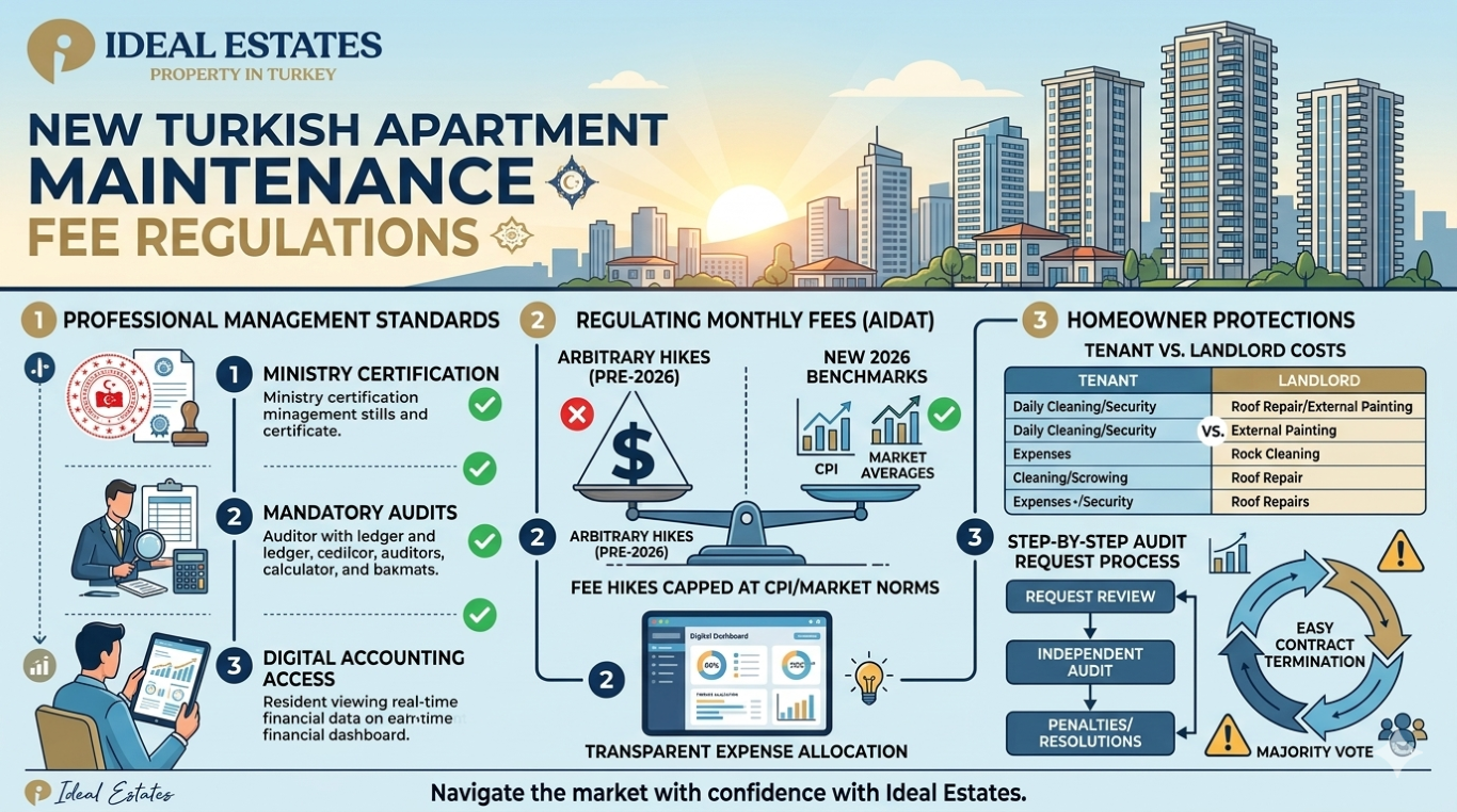 New Turkish Apartment Maintenance Fee Regulations